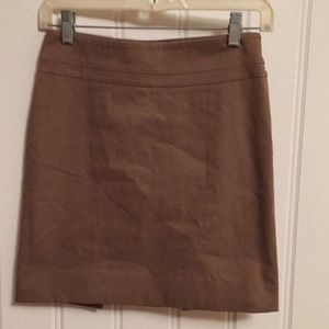Loft khaki twill pencil skirt